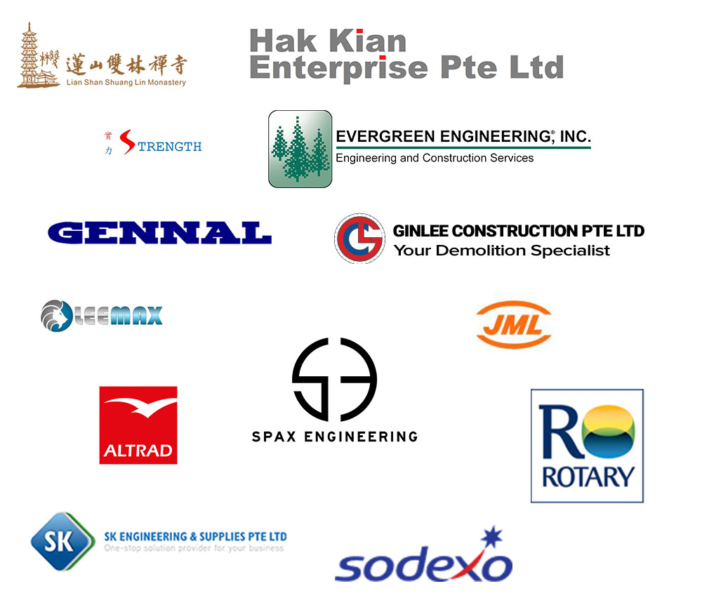 Trusted clients and partners of Veerteck Pte Ltd in Singapore
